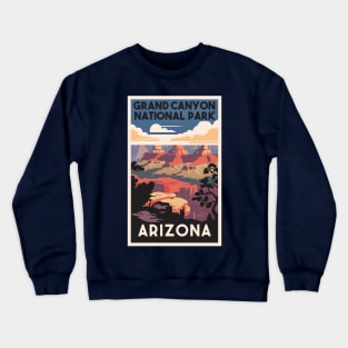 A Vintage Travel Art of the Grand Canyon National Park - Arizona - US Crewneck Sweatshirt